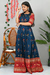 Pochampalli Ikkat Long Kurti with Big Border