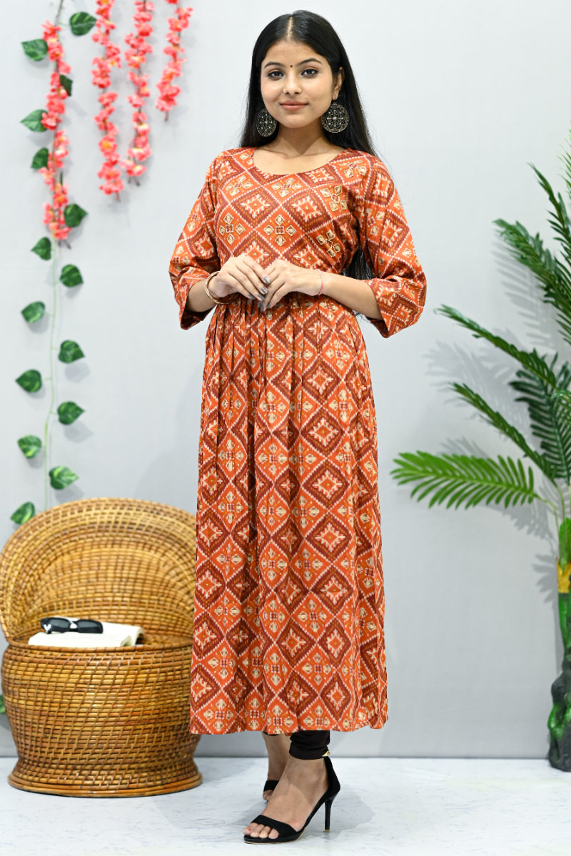 Rayon Fabric Long Kurti