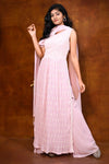 Light Pink Georgette Partywear Palazzo Set