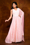 Light Pink Georgette Partywear Palazzo Set